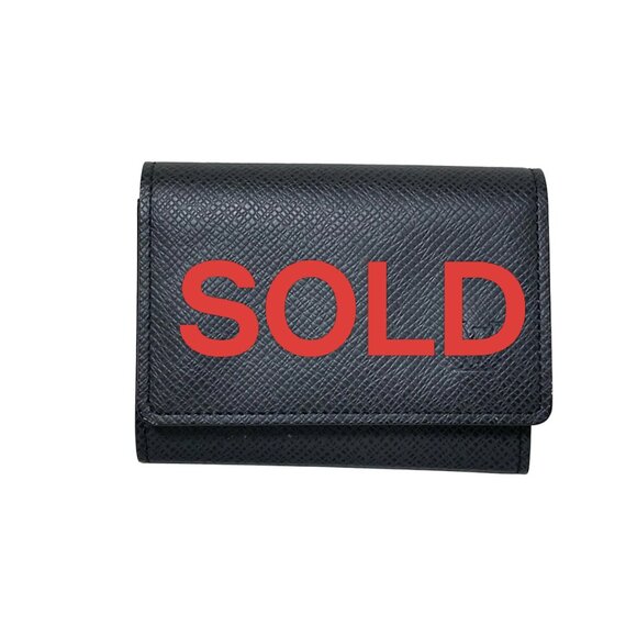 LOUIS VUITTON Enveloppe Carte de Visit Ardoise Taiga - 173-060925 - Picture 1 of 8